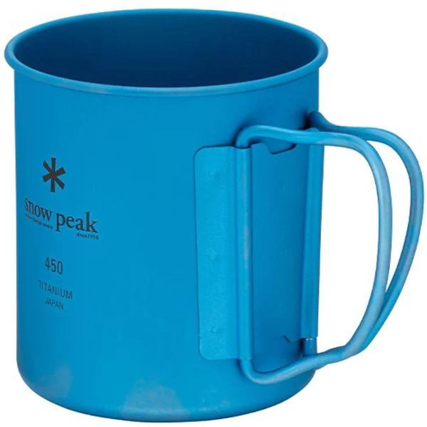 Кухоль Snow Peak MG-143-BL Ti-Single 450 Anodized Cup 450ml Blue 2322494875 фото