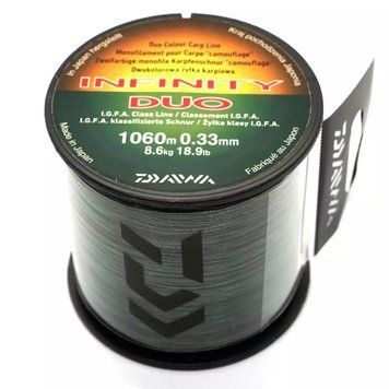 Волосінь Daiwa Infinity Duo Carp 1060m 0.33mm 8.6kg/18.9lb 2113461011 фото