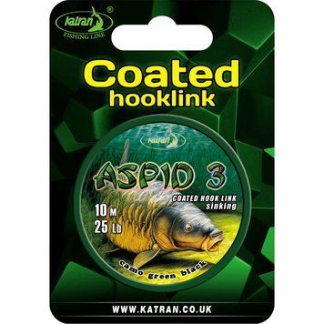Повідковий матеріал Katran Coated Braided Hook Links Aspid 3 10m 25lb ARL-0064421 фото