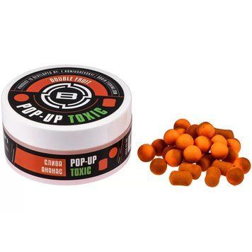 Бойли Brain Toxic Pop-Up Double Fruit (cлива + ананас) 10mm + 8x12mm 34g 2291152999 фото