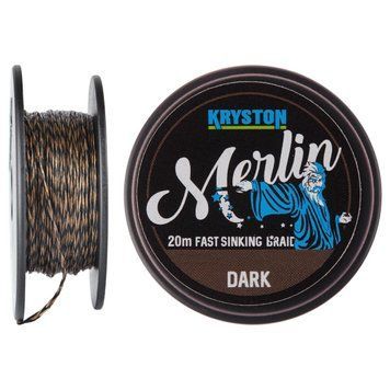 Повідковий матеріал Kryston Merlin 15lb 20m Dark silt 2353166455 фото